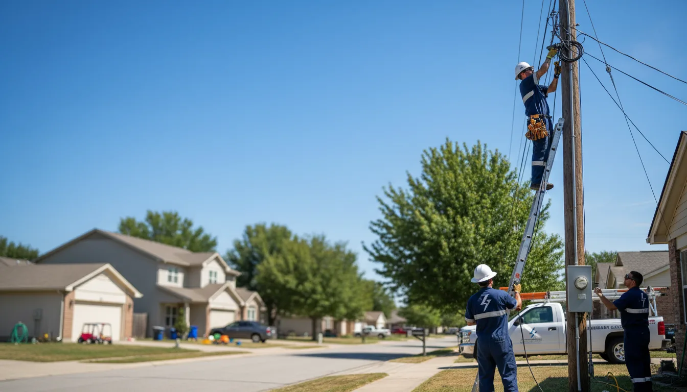 Residential electrician providing installation services in Laura, OH
